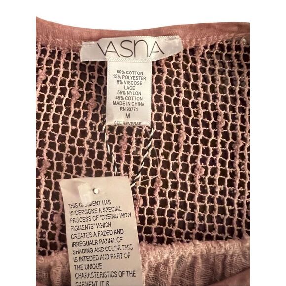 VASNA Boho Lagenlook Layered Flowy Mesh top size S - Picture 6 of 7
